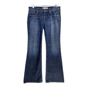 Anthropologie Freedom of Choice Dark Wash Low Rise Flare Bottom Y2K Style Jean